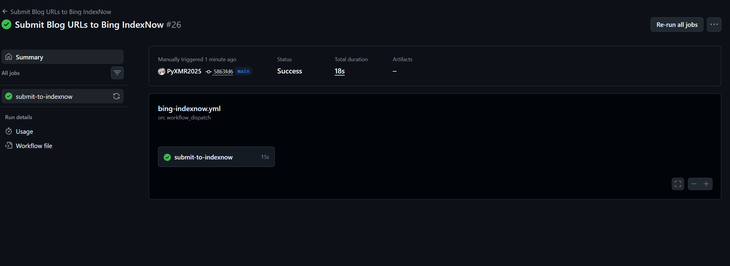 手动触发工作流截图